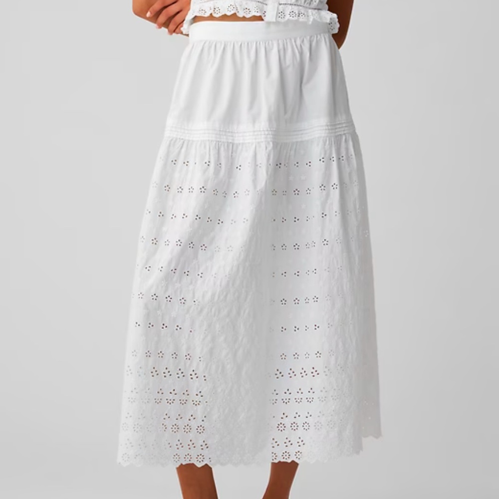 Gap x Doen White Eyelet Skirt